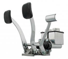 PEDAL DUAL W-ROLLER- POLISHED