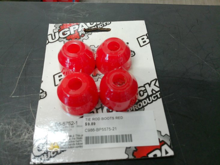 TIE ROD BOOTS RED
