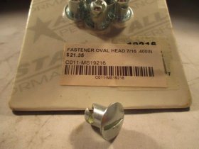 FASTENER OVAL HEAD 7/16 .400IN
