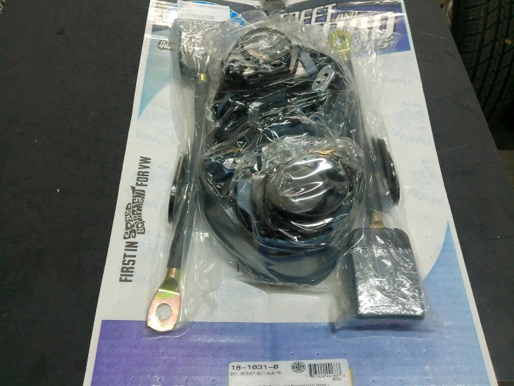 3 POINT SEAT BELT HARNESS BLUE - Click Image to Close