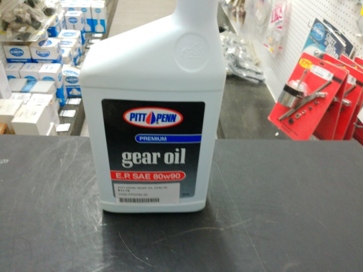 PITT-PENN GEAR OIL EP80-90
