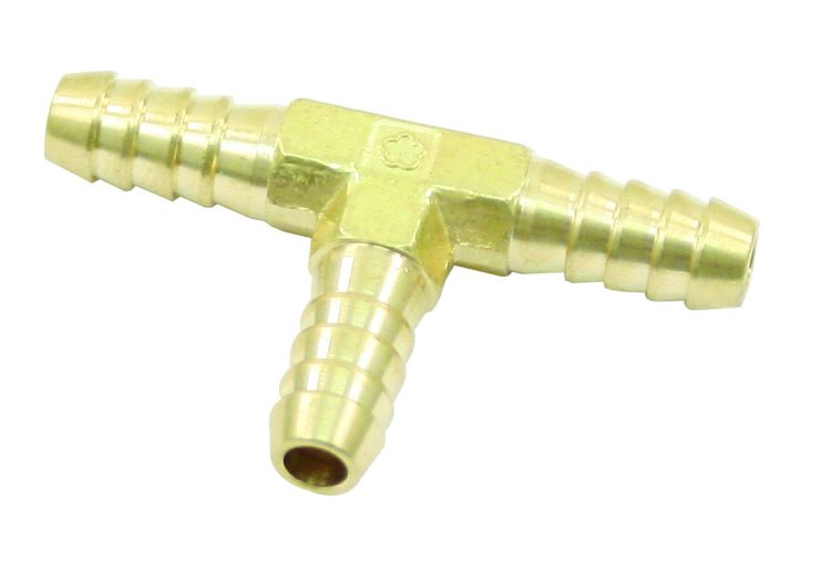 FITTING-T BRASS FUEL 1/4