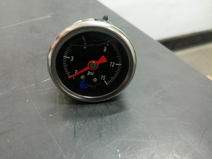 PRESSURE GAUGE 1-15lbs. BLACK