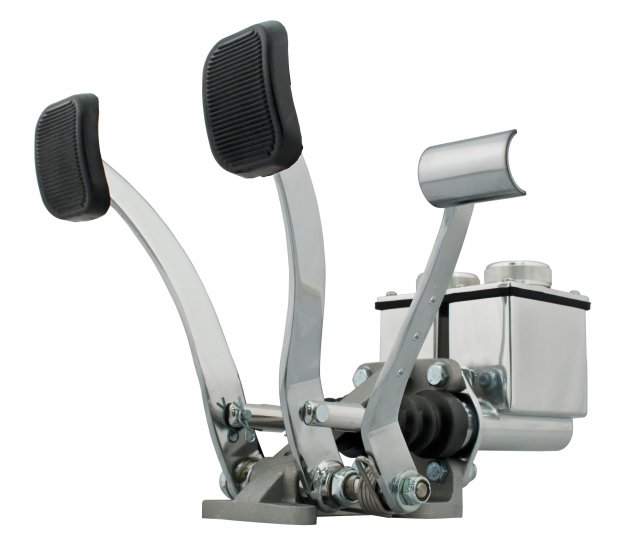 PEDAL DUAL W-ROLLER- POLISHED - Click Image to Close