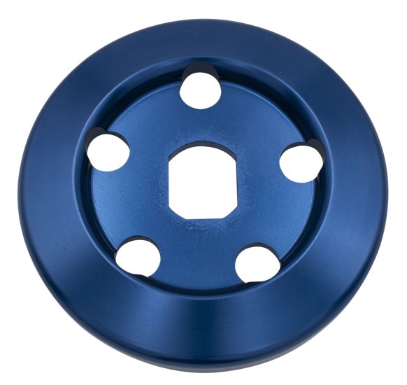 BILLET ALT PULLY OUTER BLUE