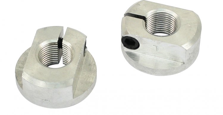LINK PIN CLAMP NUTS ALUM - Click Image to Close