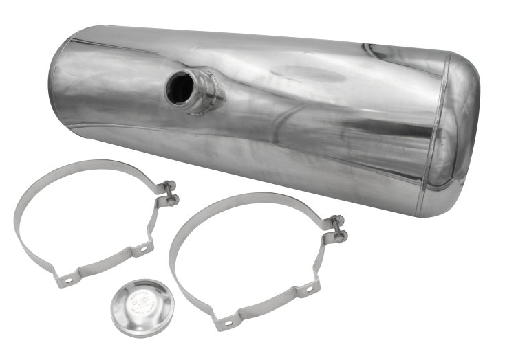 SS FUEL TANK 10.7 GAL CTR. FIL