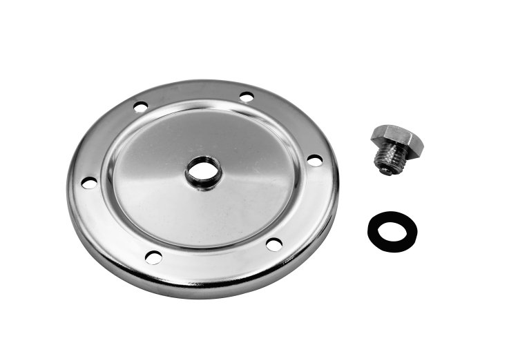 OIL-SUMP PLATE W/PLUG CHR