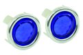TAIL LIGHT BLUE DOT W/CHR RING