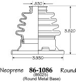 BOOT-AXLE W/FLANGE T2 100MM