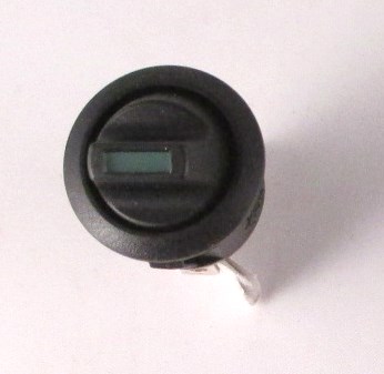 SWITCH-GREEN LEVER LED ROUND