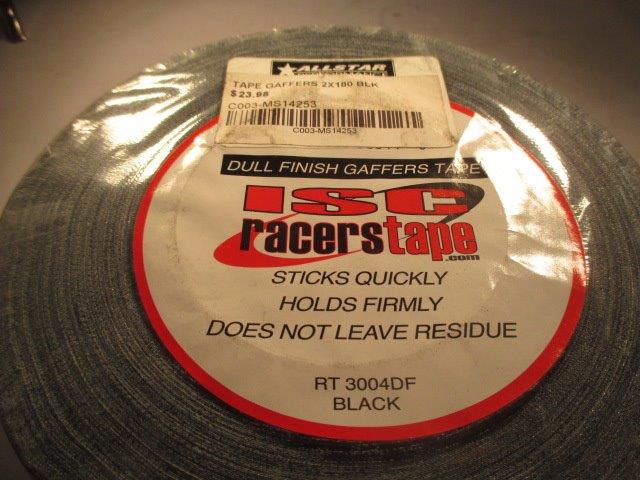 GAFFERS TAPE BLACK 180ft. - Click Image to Close