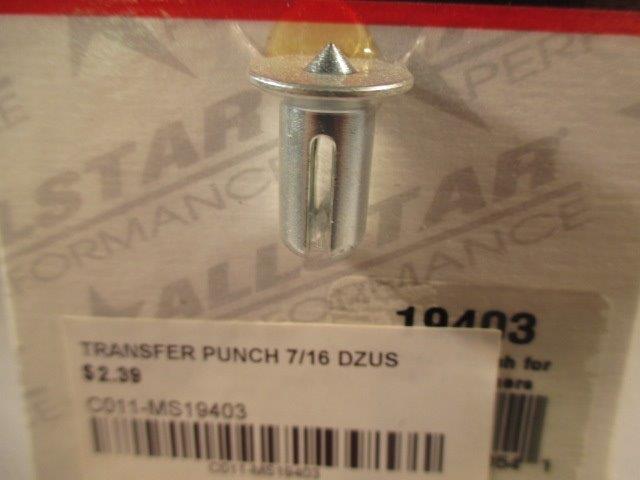 TRANSFER PUNCH 7/16 DZUS - Click Image to Close
